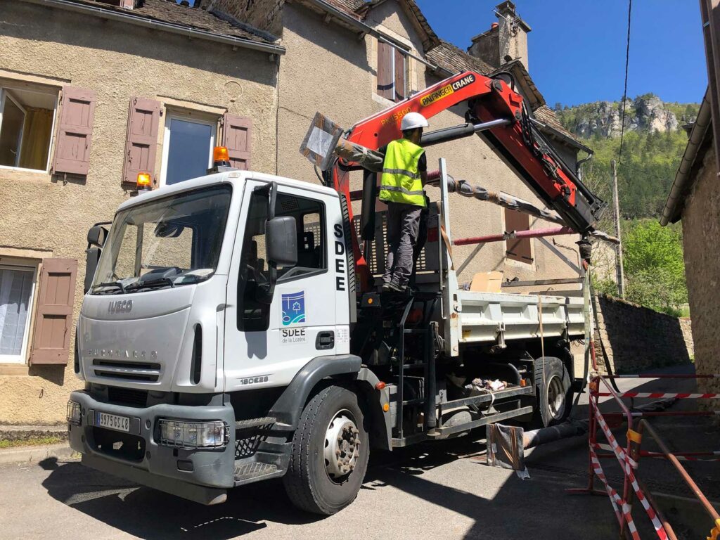Éclairage public de Barjac - SDEE Lozère