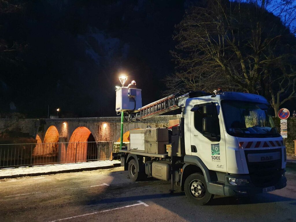 Éclairage public de la Malène - SDEE Lozère