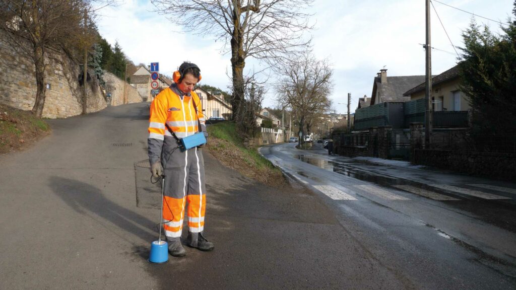 Recherche d'une fuite à Marvejols - SDEE Lozère