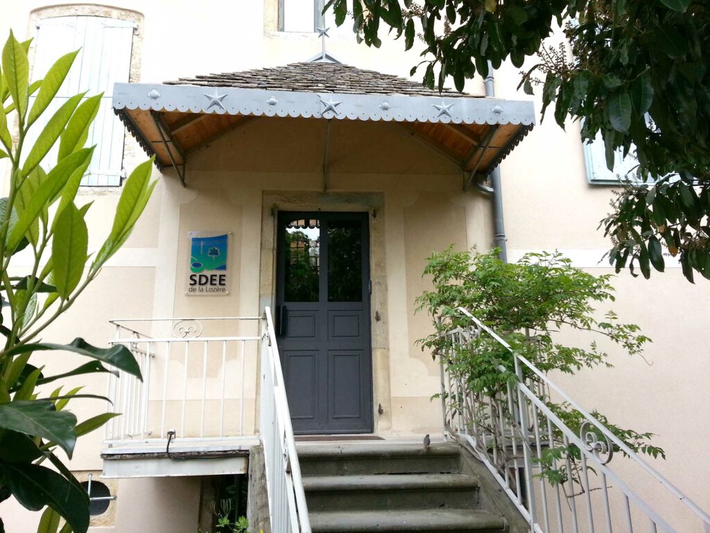 Entrée du siège - SDEE Lozère