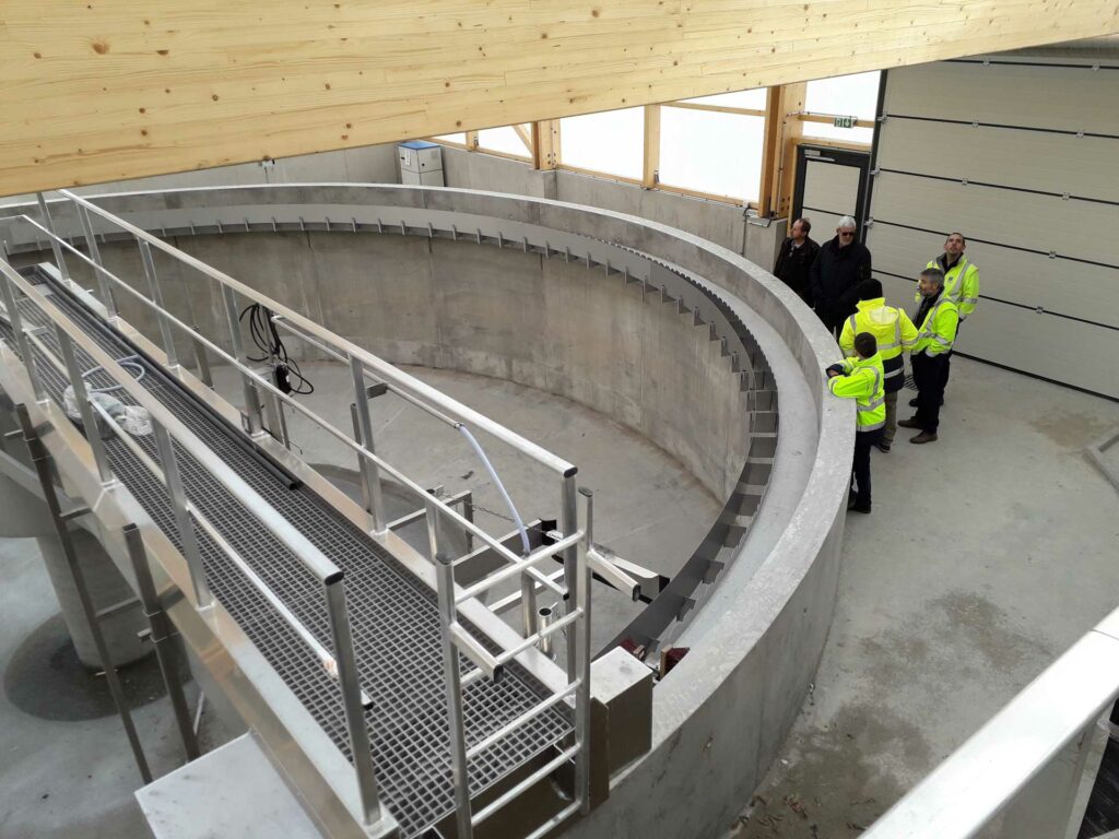 Visite de la sation d'épuration de Peyre en Aubrac - SDEE Lozère